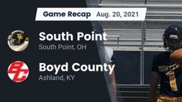 Recap: South Point  vs. Boyd County  2021
