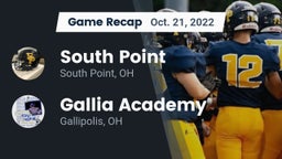 Recap: South Point  vs. Gallia Academy 2022