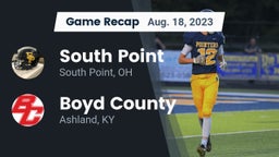 Recap: South Point  vs. Boyd County  2023