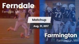 Matchup: Ferndale vs. Farmington  2017