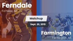 Matchup: Ferndale vs. Farmington  2019