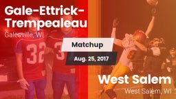 Matchup: Gale-Ettrick-Trempea vs. West Salem  2017