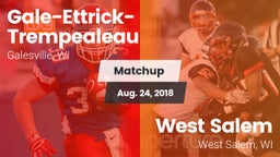 Matchup: Gale-Ettrick-Trempea vs. West Salem  2018