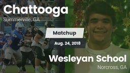 Matchup: Chattooga vs. Wesleyan School 2018
