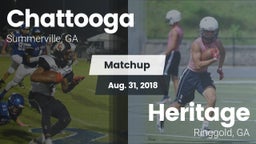 Matchup: Chattooga vs. Heritage  2018