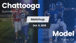 Matchup: Chattooga vs. Model  2018