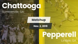 Matchup: Chattooga vs. Pepperell  2018