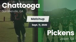 Matchup: Chattooga vs. Pickens  2020