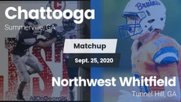 Matchup: Chattooga vs. Northwest Whitfield  2020