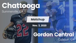 Matchup: Chattooga vs. Gordon Central   2020