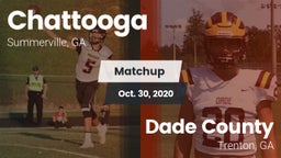 Matchup: Chattooga vs. Dade County  2020