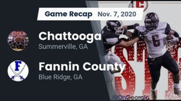 Recap: Chattooga  vs. Fannin County  2020
