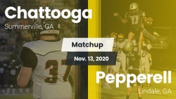 Matchup: Chattooga vs. Pepperell  2020