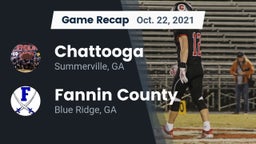 Recap: Chattooga  vs. Fannin County  2021