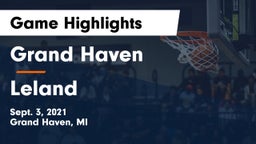 Grand Haven  vs Leland Game Highlights - Sept. 3, 2021