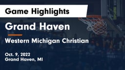 Grand Haven  vs Western Michigan Christian  Game Highlights - Oct. 9, 2022