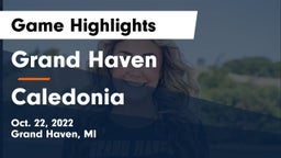 Grand Haven  vs Caledonia  Game Highlights - Oct. 22, 2022