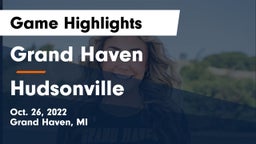 Grand Haven  vs Hudsonville  Game Highlights - Oct. 26, 2022