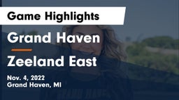 Grand Haven  vs Zeeland East  Game Highlights - Nov. 4, 2022