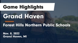Grand Haven  vs Forest Hills Northern Public Schools Game Highlights - Nov. 8, 2022