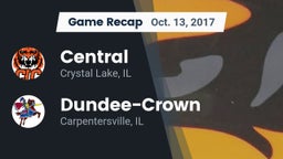 Recap: Central  vs. Dundee-Crown  2017