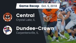 Recap: Central  vs. Dundee-Crown  2018