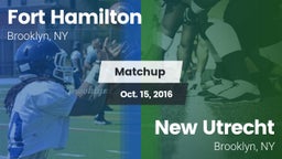 Matchup: Fort Hamilton vs. New Utrecht  2016