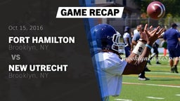 Recap: Fort Hamilton  vs. New Utrecht  2016