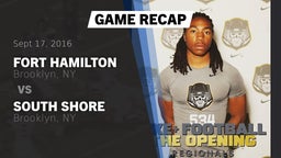 Recap: Fort Hamilton  vs. South Shore  2016