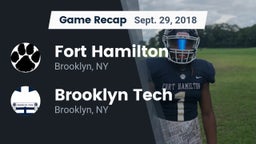 Recap: Fort Hamilton  vs. Brooklyn Tech  2018