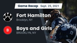 Recap: Fort Hamilton  vs. Boys and Girls  2021