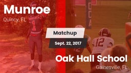 Matchup: Munroe vs. Oak Hall School 2017