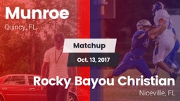 Matchup: Munroe vs. Rocky Bayou Christian  2017