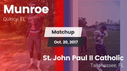 Matchup: Munroe vs. St. John Paul II Catholic  2017