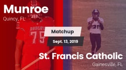 Matchup: Munroe vs. St. Francis Catholic  2019