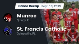 Recap: Munroe  vs. St. Francis Catholic  2019