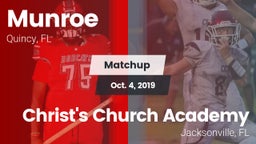 Matchup: Munroe vs. Christ's Church Academy 2019