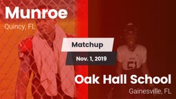 Matchup: Munroe vs. Oak Hall School 2019