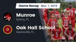 Recap: Munroe  vs. Oak Hall School 2019