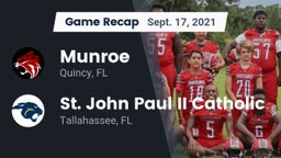 Recap: Munroe  vs. St. John Paul II Catholic  2021