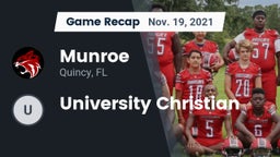 Recap: Munroe  vs. University Christian 2021