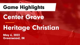 Center Grove  vs Heritage Christian  Game Highlights - May 6, 2022