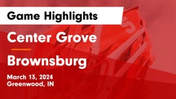 Center Grove  vs Brownsburg  Game Highlights - March 13, 2024