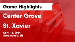 Center Grove  vs St. Xavier  Game Highlights - April 12, 2024