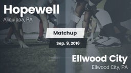 Matchup: Hopewell vs. Ellwood City  2016