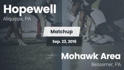Matchup: Hopewell vs. Mohawk Area  2016