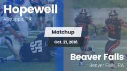Matchup: Hopewell vs. Beaver Falls  2016