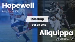 Matchup: Hopewell vs. Aliquippa  2016
