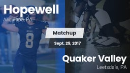 Matchup: Hopewell vs. Quaker Valley  2017