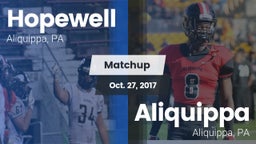 Matchup: Hopewell vs. Aliquippa  2017